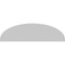 Ekena Millwork Elliptical 3 Spoke Architectural Grade PVC Pediment, 34"W x 9-1/2"H x 2"P PEDPS034X095ELL03 - alternate 2
